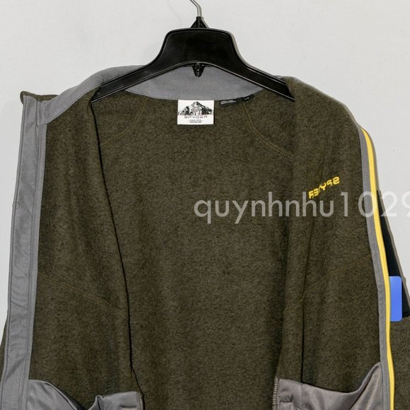 Spyder Men full-zip Empire Jacket in  green - Picture 6 of 9